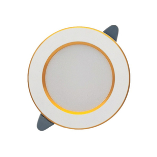 全铝黑边筒灯三色LED嵌入式家用射灯客厅吊顶天花板天花孔灯洞灯