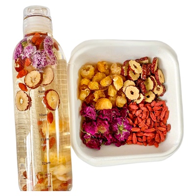 红枣桂圆枸杞玫瑰茶气色美容养颜