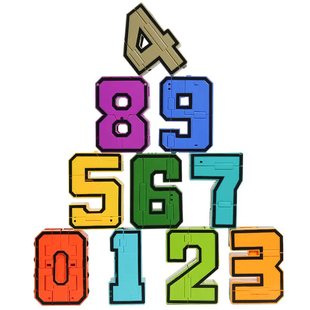 儿童玩具男孩益智正版加大号数字合体金刚变形机器人男童六一礼物