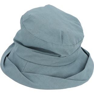 Lion~顺其自然的日子 日本进口日光干燥纯棉褶皱宽檐渔夫帽盆帽