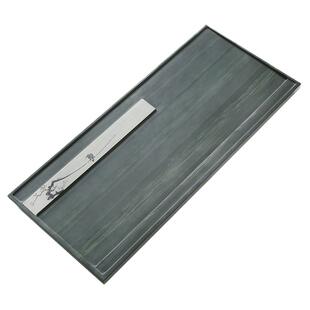 【速干盘面】天然整块影雕皇庭玉乌金石茶盘家用客厅石头茶海茶台