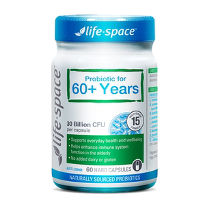 澳洲life space老人益生菌胶囊中老年调理肠道保健品60岁+60粒