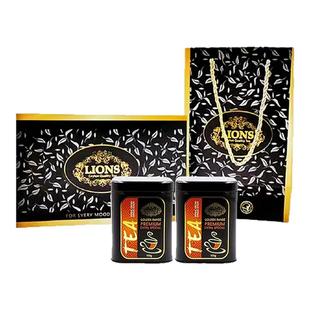 节日高档送礼锡兰红茶礼盒装LIONS进口斯里兰卡上等好茶叶礼盒