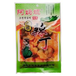 园丰阿妈妮咸菜油椒辣丁韩式萝卜条东北下饭菜泡菜萝卜干30袋包邮