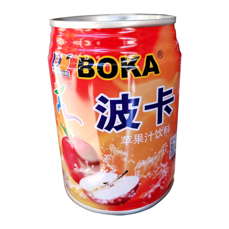 波卡苹果汁饮料苹果味饮品新品24罐*240ML一箱易拉罐装0脂肪0蛋白
