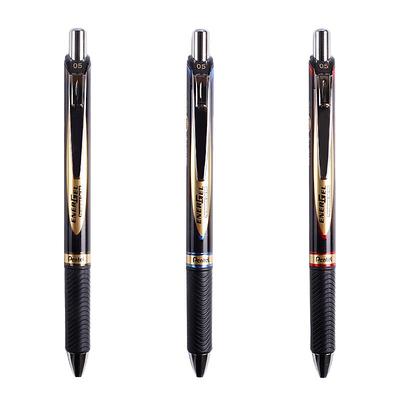 派通中性笔顺滑按动签字笔学生用