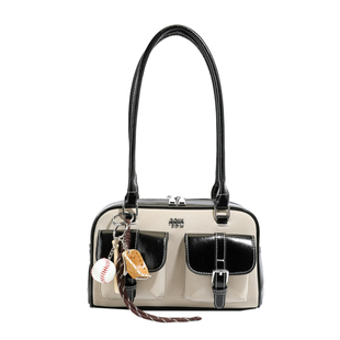 轻奢小众高级感枕头包包女新款双兜单肩腋下包上班通勤波士顿包