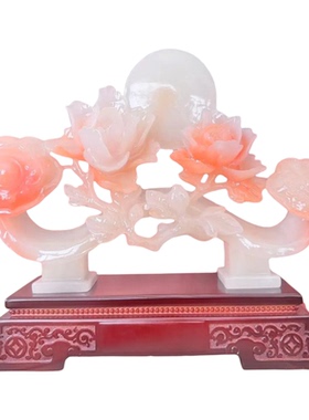 合成玉石玉如意客厅玄关乔迁礼物