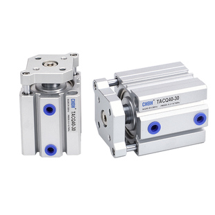 气动小型杆不回转三轴三杆带导杆薄型气缸大全TACQ20/25/32/40/50