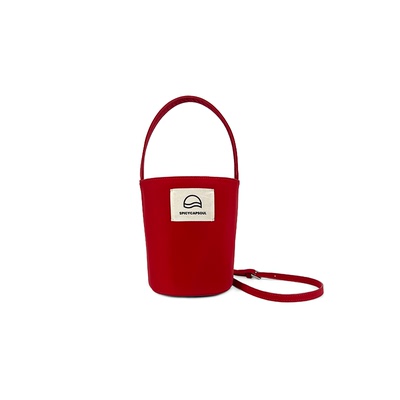 【偶遇在玫瑰】SpicyCapSoul原创无溶剂布料轻奢水桶包手提斜挎