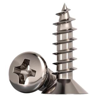 国标TA2纯钛盘头伞头沉头大扁头平头圆头十字自攻螺丝钉M3M4M5mm