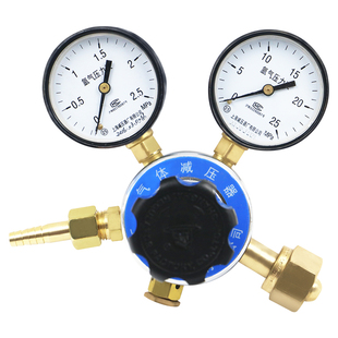 上海减压器厂YQAR-8 2.5*25MPA氩气减压器 气体钢瓶减压阀 压力表