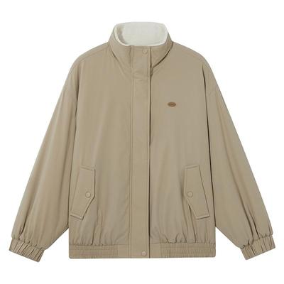 热风2025年冬季女士立领加绒外套