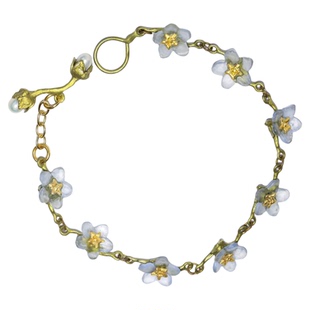 Michael Michaud勿忘我手链女高级感小众轻奢送女友永生花礼物