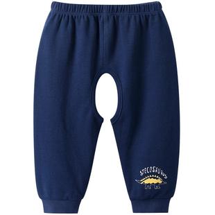 男宝宝开裆裤春秋款儿童裤子婴儿春季长裤外穿纯棉男童女大屁屁裤