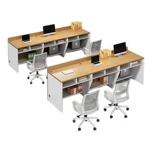 中介办公桌房产桌公司办公家具长条销售职员工财务服务前台接待台