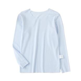 儿童秋衣薄款莫代尔宝宝上衣男童T恤长袖睡衣白色女童打底衫内搭