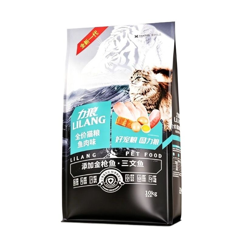 力狼10kg猫粮成猫幼猫流浪猫家猫蓝猫品牌猫食营养20斤优惠囤货装