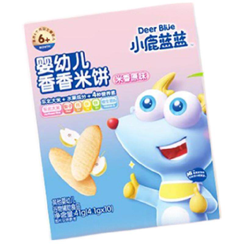 【小鹿蓝蓝】婴幼儿米饼宝宝零辅食儿童磨牙饼干大包装无添加白糖