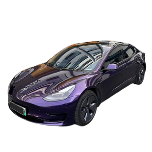 汽车贴膜全车机盖膜pet改色膜金属漆多洛塔紫午夜紫改色车身膜