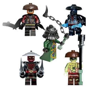 兼容乐高幻影忍者人仔第三方正版封禁五人组新款积木玩具周边男孩