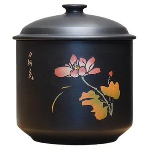 建水紫陶小五班散茶罐