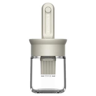 伸缩硅胶油刷油瓶一体玻璃耐高温家用厨房专用油刷子烧烤必备工具