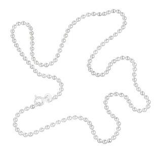 925纯银项链圆珠链女珠珠链银链子男锁骨链银珠子链无吊坠毛衣链