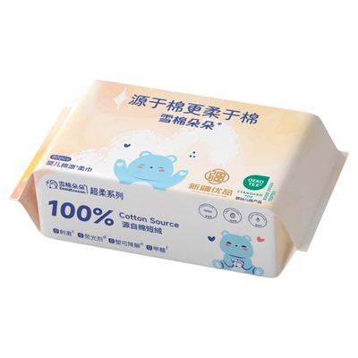 雪棉朵朵婴幼儿超柔一次性棉柔巾