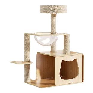 猫爬架猫窝一体不占地剑麻猫抓板太空舱猫咪树洞小型跳台玩具爬架