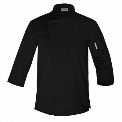 大码厨师服厚料青年上装工作服夏