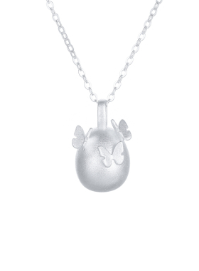 梵灵925纯银蝶石物语毛衣链精致