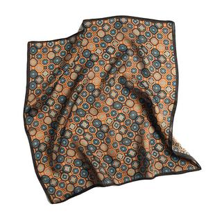 男士真丝小方巾围巾西装领巾高启强同款脖子丝巾围脖秋冬薄款丝绸