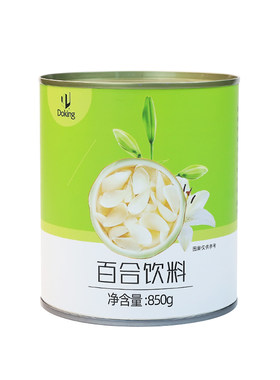 盾皇百合罐头850g糖水百合绿豆汤银耳莲子羹配料奶茶店饮品原料