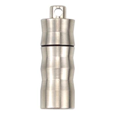 纯钛迷你吊坠药盒防水药瓶