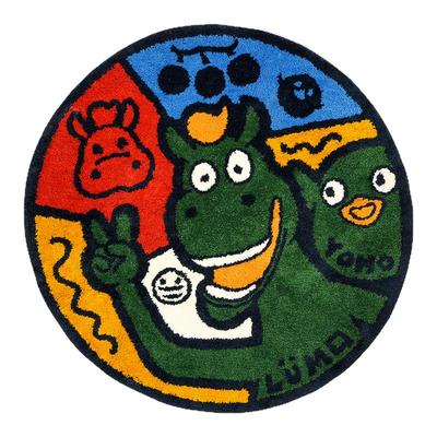甘肃博省物馆文创卡通毛绒地毯