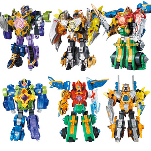 巨神战击队1玩具超神勇击王豪华版变形机器人星球裂地金刚战机王2