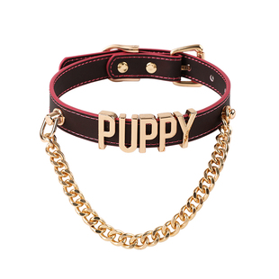 PUPPYRIDER字母小狗温变项圈朋克亚文化脖环choker手作情侣可定制