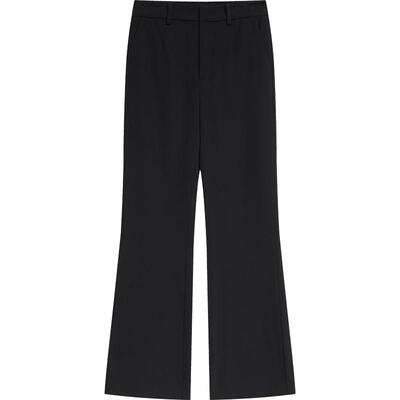 【播奥莱】播弹力松紧腰休闲裤夏季时尚阔腿微喇裤DDR2KD5682