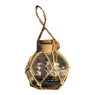 海洋风格微景观地中海玻璃帆船漂流瓶许愿瓶创意礼物家居装饰摆件