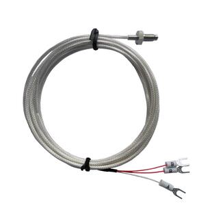 pt100温度传感器热电偶温度探头M6螺钉三线pt100热电阻DELI德立牌