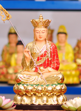 树脂佛像地藏王菩萨九华山大愿本愿地藏菩萨居家摆件厂家直销地丈