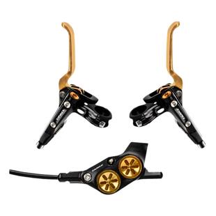 碳客四活塞油刹电动自行助力车油碟双边制动刹车断电油压碟刹夹器