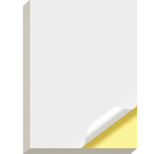 A4不干胶标签打印纸a3空白可手书写哑光面牛皮纸自粘贴纸喷墨激光打印机专用a5自粘带背胶的白色唛头快递标识