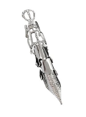 龙爪皇冠长关节机械金属指甲戒指