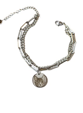 纪念手链手串来图雕刻定制钛钢