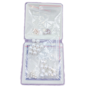 天然淡水小米珠圆形真珍珠散装2-3-4-9mm裸珠大孔小颗diy材料散珠