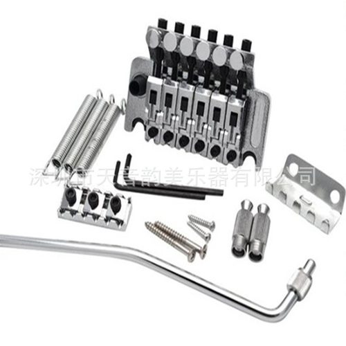 吉他配件电吉他双摇颤音颤音弦摇吉他器拉锌合金黑双板系统