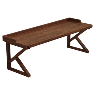 安居客全实木书桌电脑桌中古风带挡板家用长条办公桌子双人工作台