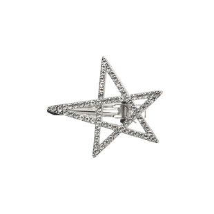 五角星星锆石发夹女侧边夹高级感刘海夹子发饰y2k水钻发卡子头饰